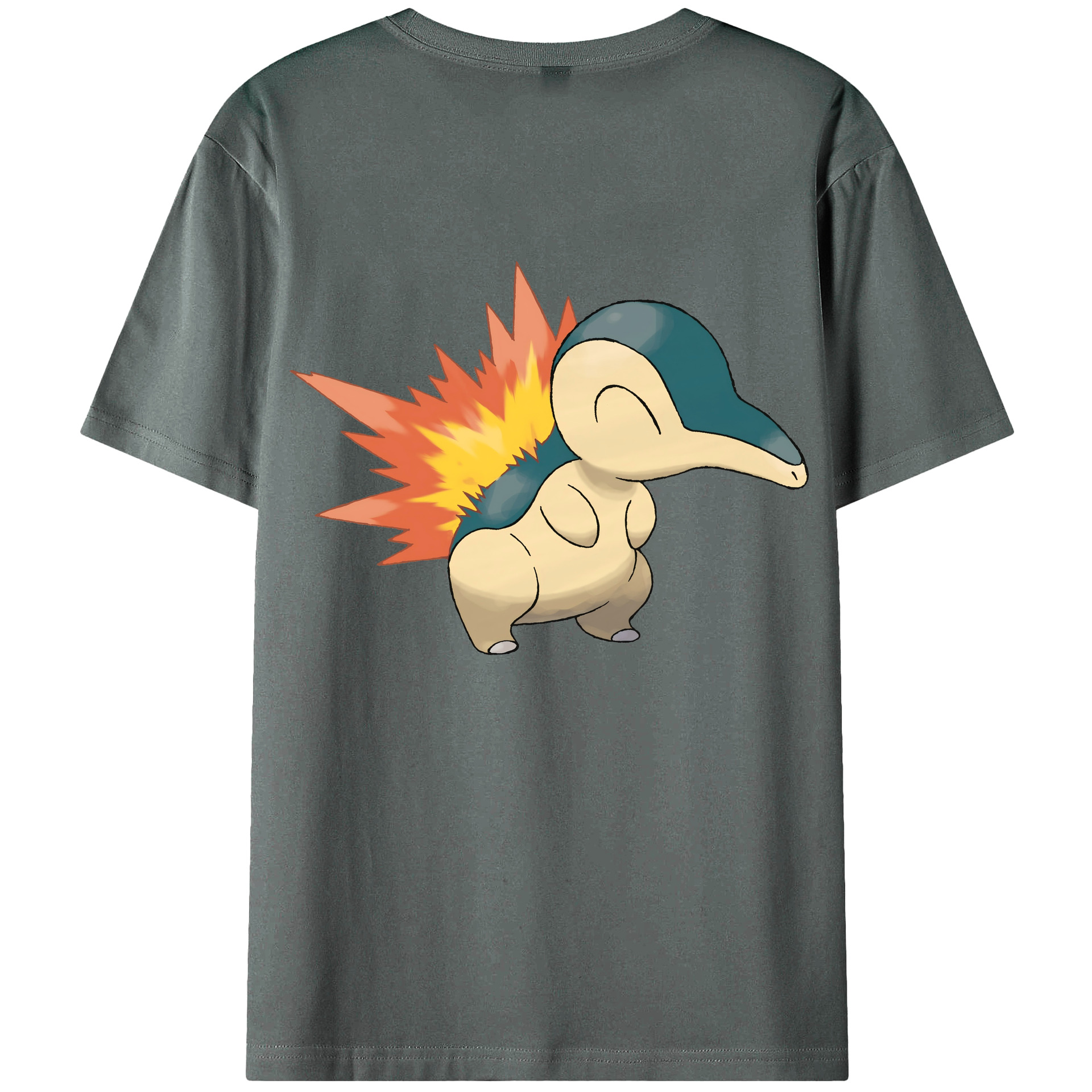（画像用） ポケットモンスター Pokémon 綿100％ メンズ半袖Tシャツ（バックプリント） 通気性
